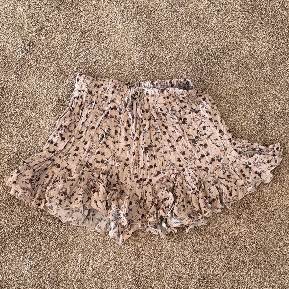 Floral Ruffle Shorts